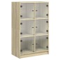 vidaXL Highboard mit Türen Sonoma-Eiche 68x37x109 cm Holzwerkstoff vidaXL Highboard mit Türen Sonoma-Eiche 68x37x109 cm Holzwerkstoff