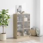 vidaXL Highboard mit Türen Sonoma-Eiche 68x37x109 cm Holzwerkstoff vidaXL Highboard mit Türen Sonoma-Eiche 68x37x109 cm Holzwerkstoff