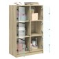 vidaXL Highboard mit Türen Sonoma-Eiche 68x37x109 cm Holzwerkstoff vidaXL Highboard mit Türen Sonoma-Eiche 68x37x109 cm Holzwerkstoff