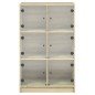 vidaXL Highboard mit Türen Sonoma-Eiche 68x37x109 cm Holzwerkstoff vidaXL Highboard mit Türen Sonoma-Eiche 68x37x109 cm Holzwerkstoff