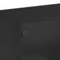 vidaXL Highboard mit Türen Schwarz 68x37x142 cm Holzwerkstoff vidaXL Highboard mit Türen Schwarz 68x37x142 cm Holzwerkstoff