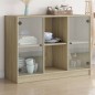 vidaXL Sideboard Sonoma-Eiche 102x37x75,5 cm Holzwerkstoff vidaXL Sideboard Sonoma-Eiche 102x37x75,5 cm Holzwerkstoff