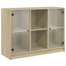 vidaXL Sideboard Sonoma-Eiche 102x37x75,5 cm Holzwerkstoff