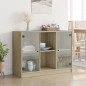 vidaXL Sideboard Sonoma-Eiche 102x37x75,5 cm Holzwerkstoff vidaXL Sideboard Sonoma-Eiche 102x37x75,5 cm Holzwerkstoff
