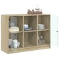 vidaXL Sideboard Sonoma-Eiche 102x37x75,5 cm Holzwerkstoff vidaXL Sideboard Sonoma-Eiche 102x37x75,5 cm Holzwerkstoff