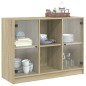 vidaXL Sideboard Sonoma-Eiche 102x37x75,5 cm Holzwerkstoff vidaXL Sideboard Sonoma-Eiche 102x37x75,5 cm Holzwerkstoff