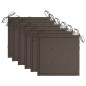 vidaXL Gartenstühle 6 Stk. mit Taupe Kissen Massivholz Teak vidaXL Gartenstühle 6 Stk. mit Taupe Kissen Massivholz Teak