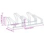 vidaXL Fahrradständer für 5 Fahrräder Freistehend Verzinkter Stahl vidaXL Fahrradständer für 5 Fahrräder Freistehend Verzinkter Stahl