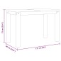 vidaXL Esstisch Panama 117x60x75 cm Massivholz Kiefer vidaXL Esstisch Panama 117x60x75 cm Massivholz Kiefer
