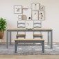 vidaXL Esstisch Panama Grau 180x90x75 cm Massivholz Kiefer vidaXL Esstisch Panama Grau 180x90x75 cm Massivholz Kiefer
