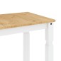 vidaXL Esstisch Corona Weiß 112x60x75 cm Massivholz Kiefer vidaXL Esstisch Corona Weiß 112x60x75 cm Massivholz Kiefer