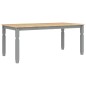 vidaXL Esstisch Corona Grau 180x90x75 cm Massivholz Kiefer vidaXL Esstisch Corona Grau 180x90x75 cm Massivholz Kiefer