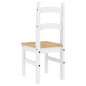 vidaXL Essstühle 2 Stk. Weiß 40x46x99 cm Massivholz Kiefer vidaXL Essstühle 2 Stk. Weiß 40x46x99 cm Massivholz Kiefer