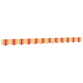 vidaXL Markisenvolant Gelb und Orange Gestreift 3 m