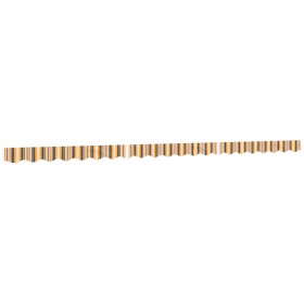 vidaXL Markisenvolant Gelb und Grau Gestreift 5 m