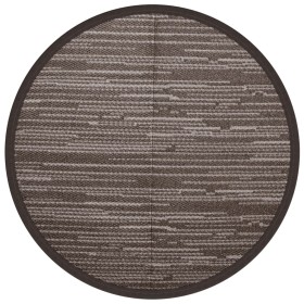 vidaXL Outdoor-Teppich Braun Ø200 cm PP