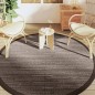 vidaXL Outdoor-Teppich Braun Ø200 cm PP vidaXL Outdoor-Teppich Braun Ø200 cm PP