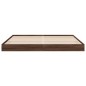 vidaXL Bettgestell Braun Eichen-Optik 180x200 cm Holzwerkstoff