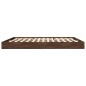 vidaXL Bettgestell Braun Eichen-Optik 180x200 cm Holzwerkstoff