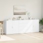 vidaXL Sideboards 3 Stk. Weiß Holzwerkstoff vidaXL Sideboards 3 Stk. Weiß Holzwerkstoff