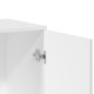 vidaXL Sideboards 3 Stk. Weiß Holzwerkstoff vidaXL Sideboards 3 Stk. Weiß Holzwerkstoff