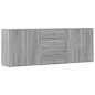 vidaXL Sideboards 3 Stk. Grau Sonoma Holzwerkstoff vidaXL Sideboards 3 Stk. Grau Sonoma Holzwerkstoff