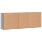 vidaXL Sideboards 3 Stk. Grau Sonoma Holzwerkstoff vidaXL Sideboards 3 Stk. Grau Sonoma Holzwerkstoff