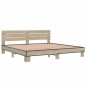 vidaXL Bettgestell Sonoma-Eiche 200x200 cm Holzwerkstoff und Metall vidaXL Bettgestell Sonoma-Eiche 200x200 cm Holzwerkstoff und Metall