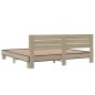 vidaXL Bettgestell Sonoma-Eiche 200x200 cm Holzwerkstoff und Metall vidaXL Bettgestell Sonoma-Eiche 200x200 cm Holzwerkstoff und Metall