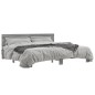 vidaXL Bettgestell Grau Sonoma 180x200 cm Holzwerkstoff und Metall vidaXL Bettgestell Grau Sonoma 180x200 cm Holzwerkstoff und Metall