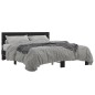 vidaXL Bettgestell Schwarz 160x200 cm Holzwerkstoff und Metall vidaXL Bettgestell Schwarz 160x200 cm Holzwerkstoff und Metall