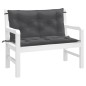 vidaXL Gartenbank-Auflagen 2 Stk. Melange Anthrazit 100x50x7 cm Stoff vidaXL Gartenbank-Auflagen 2 Stk. Melange Anthrazit 100x50x7 cm Stoff