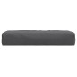 vidaXL Palettenkissen Melange Anthrazit 60x60x10 cm Stoff vidaXL Palettenkissen Melange Anthrazit 60x60x10 cm Stoff