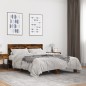 vidaXL Bettgestell Räuchereiche 120x200 cm Holzwerkstoff und Metall vidaXL Bettgestell Räuchereiche 120x200 cm Holzwerkstoff und Metall