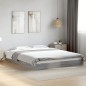vidaXL Bettgestell Grau Sonoma 150x200 cm Holzwerkstoff vidaXL Bettgestell Grau Sonoma 150x200 cm Holzwerkstoff