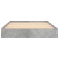 vidaXL Bettgestell Betongrau 100x200 cm Holzwerkstoff vidaXL Bettgestell Betongrau 100x200 cm Holzwerkstoff