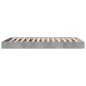 vidaXL Bettgestell Betongrau 100x200 cm Holzwerkstoff vidaXL Bettgestell Betongrau 100x200 cm Holzwerkstoff