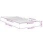 vidaXL Bettgestell Räuchereiche 90x200 cm Holzwerkstoff vidaXL Bettgestell Räuchereiche 90x200 cm Holzwerkstoff