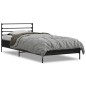 vidaXL Bettgestell Schwarz 100x200 cm Holzwerkstoff und Metall vidaXL Bettgestell Schwarz 100x200 cm Holzwerkstoff und Metall