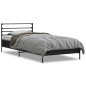 vidaXL Bettgestell Schwarz 75x190 cm Holzwerkstoff und Metall vidaXL Bettgestell Schwarz 75x190 cm Holzwerkstoff und Metall