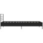 vidaXL Bettgestell Schwarz 75x190 cm Holzwerkstoff und Metall vidaXL Bettgestell Schwarz 75x190 cm Holzwerkstoff und Metall