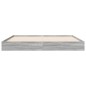 vidaXL Bettgestell Grau Sonoma 160x200 cm Holzwerkstoff vidaXL Bettgestell Grau Sonoma 160x200 cm Holzwerkstoff