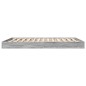 vidaXL Bettgestell Grau Sonoma 160x200 cm Holzwerkstoff vidaXL Bettgestell Grau Sonoma 160x200 cm Holzwerkstoff