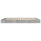 vidaXL Bettgestell Betongrau 160x200 cm Holzwerkstoff vidaXL Bettgestell Betongrau 160x200 cm Holzwerkstoff