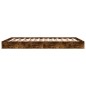 vidaXL Bettgestell Räuchereiche 135x190 cm Holzwerkstoff vidaXL Bettgestell Räuchereiche 135x190 cm Holzwerkstoff