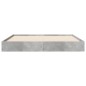 vidaXL Bettgestell Betongrau 140x190 cm Holzwerkstoff vidaXL Bettgestell Betongrau 140x190 cm Holzwerkstoff