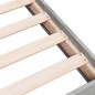 vidaXL Bettgestell Betongrau 140x190 cm Holzwerkstoff vidaXL Bettgestell Betongrau 140x190 cm Holzwerkstoff
