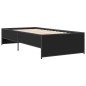 vidaXL Bettgestell Schwarz 90x200 cm Holzwerkstoff und Metall vidaXL Bettgestell Schwarz 90x200 cm Holzwerkstoff und Metall