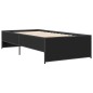 vidaXL Bettgestell Schwarz 90x200 cm Holzwerkstoff und Metall vidaXL Bettgestell Schwarz 90x200 cm Holzwerkstoff und Metall