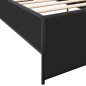 vidaXL Bettgestell Schwarz 90x200 cm Holzwerkstoff und Metall vidaXL Bettgestell Schwarz 90x200 cm Holzwerkstoff und Metall